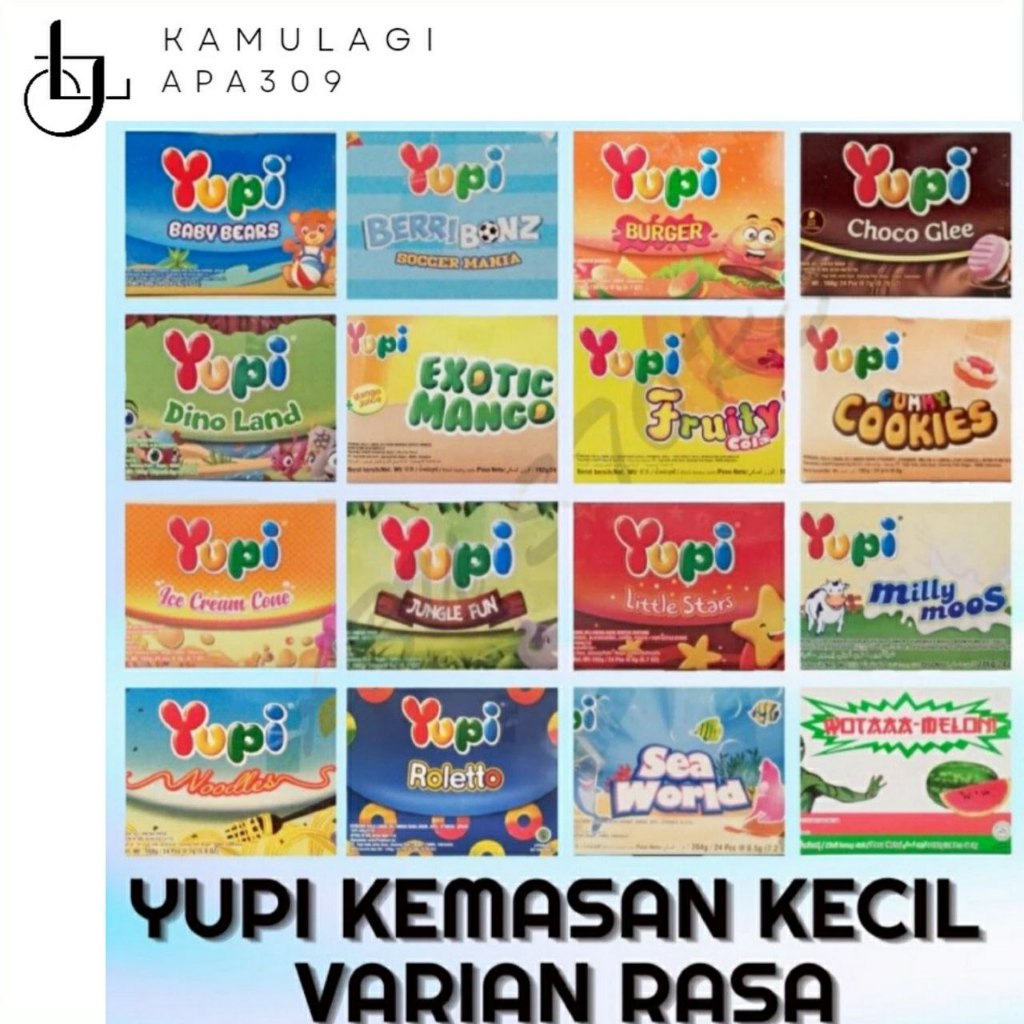 

Permen Yupi 1 Pack isi 24 Bungkus (Satuan) Varian Jenis - Wotaaa Melon