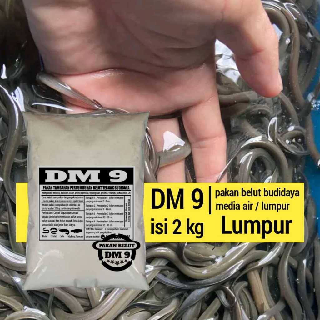 pakan belut ternak media lumpur 2 kg