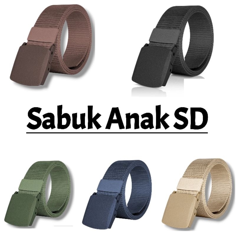 Ikat Pinggang Anak Remaja SD SMP Motif Polos