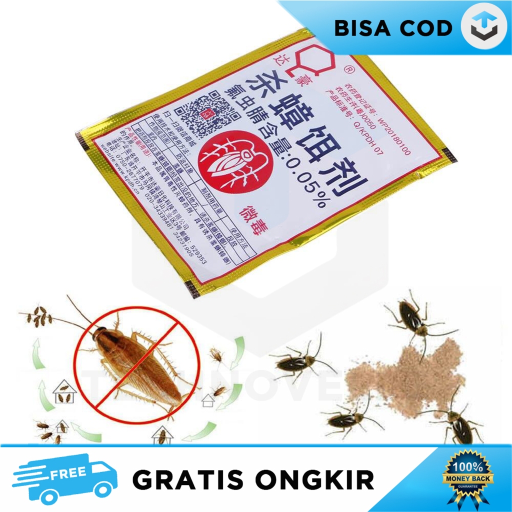 PEMBASMI KECOA AMPUH COCKROACH KILLER SERBUK RACUN PEMBASMI KECOA