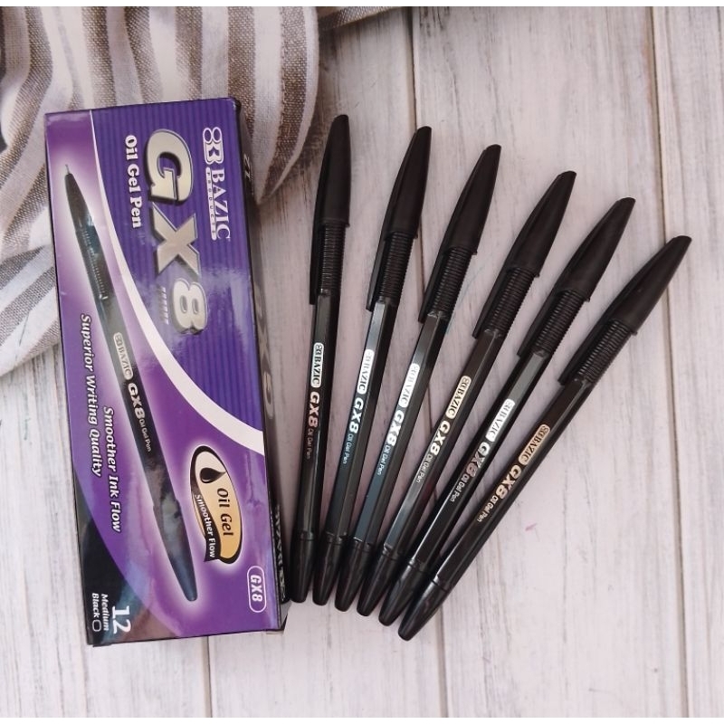 

(12PC) BULPOIN BAZIC GX-8 0.5 TINTA HITAM