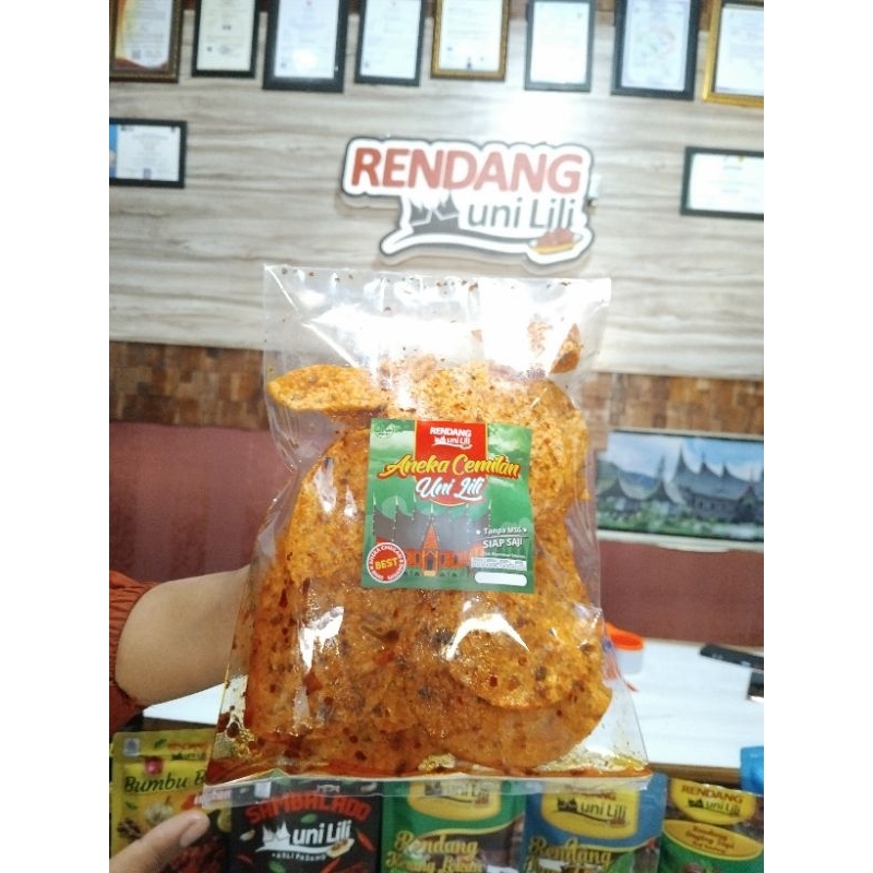 

Kerupuk Ubi Jengkol pedas enak renyah gurih khas Padang By Uni Lili