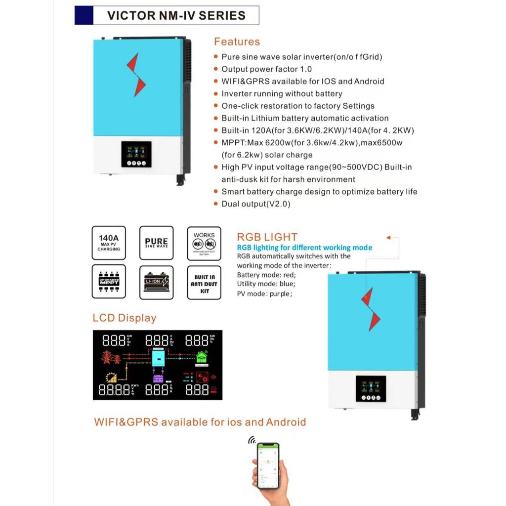Inverter Pure Sine Wave 6200watt