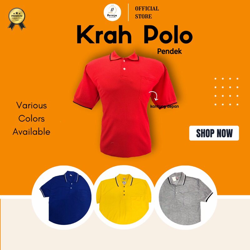 KEMEJA KRAH POLO LENGAN PENDEK
