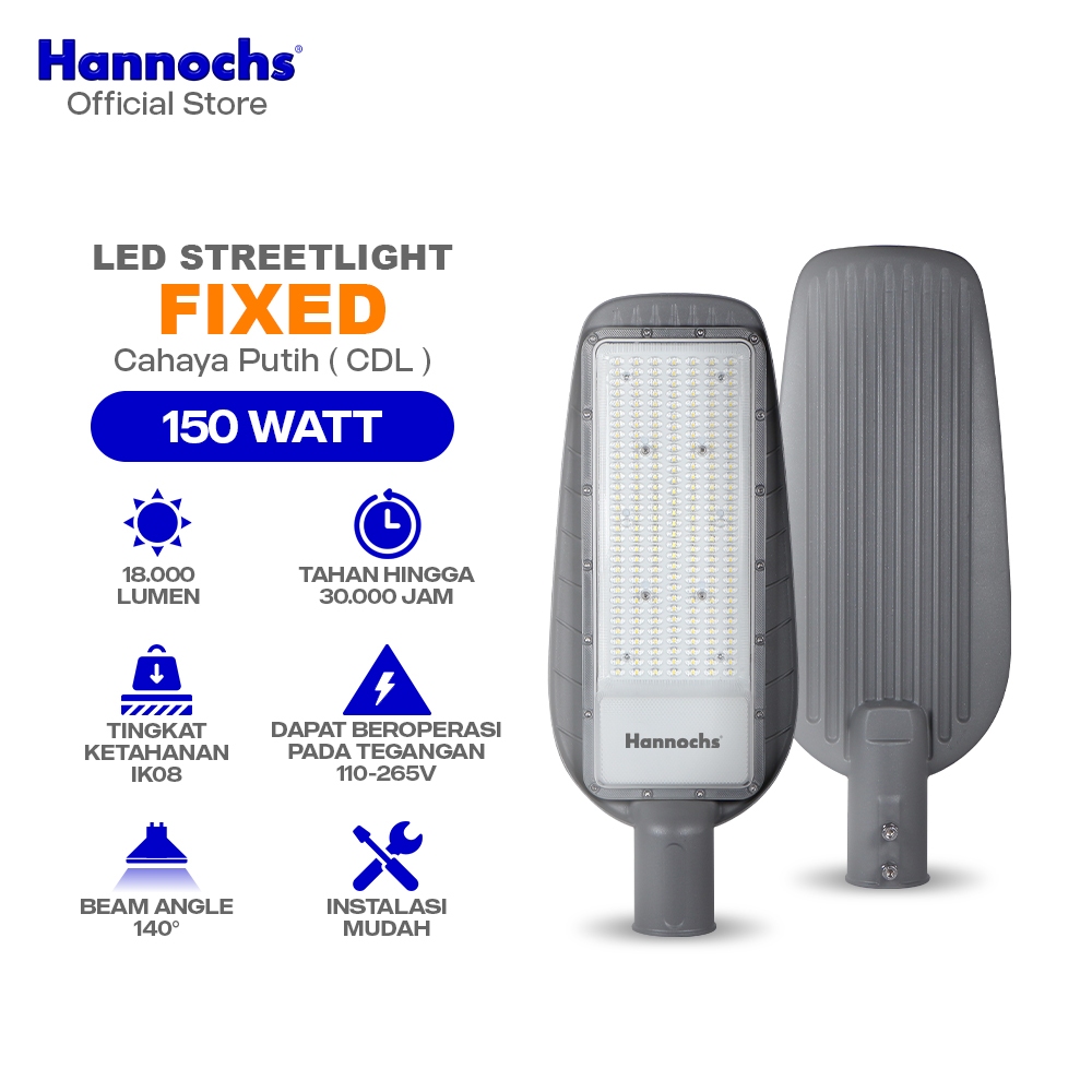 Lampu Jalan LED 150 Watt Cahaya Putih untuk Penerangan Jalan Umum