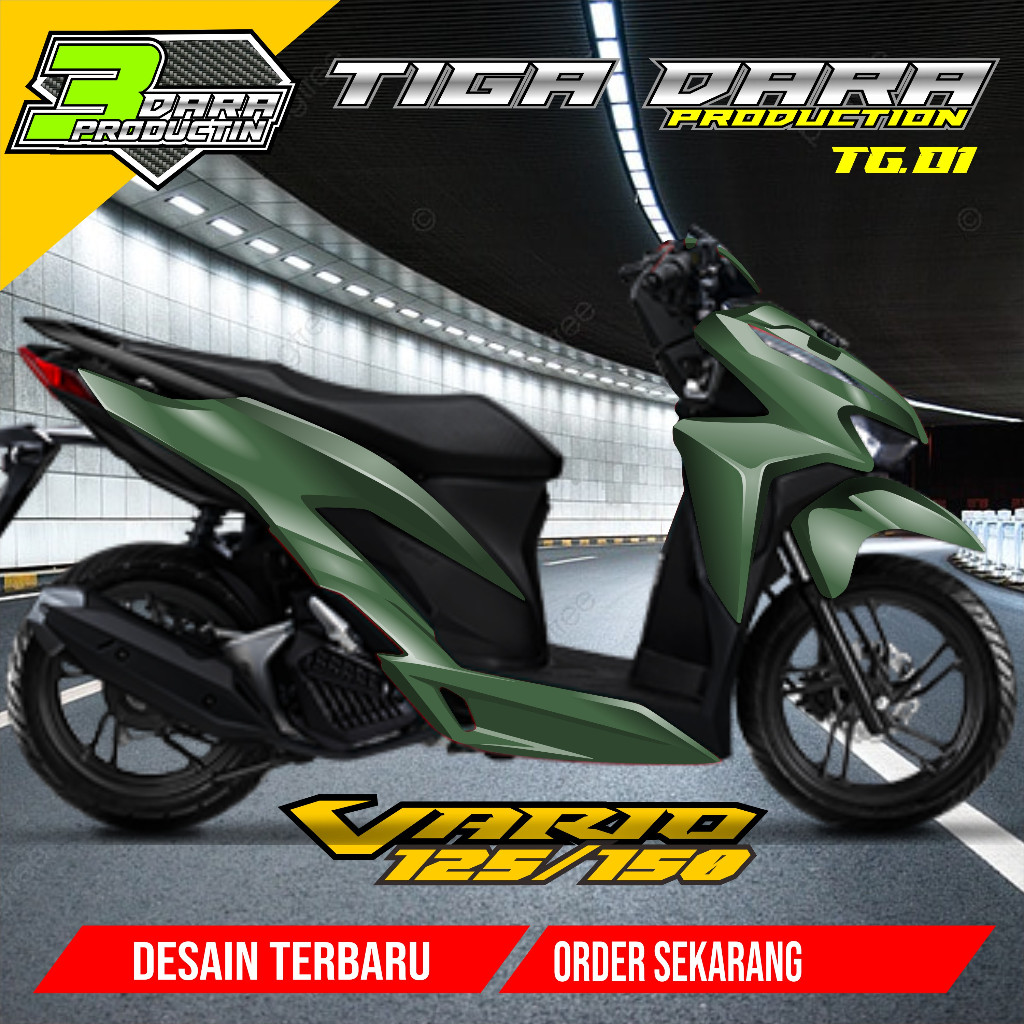 Decal Sticker Vario 125 150 New Dekal Vario 125 150 Baru Full body 2018 2019 2020 2021 2022 Kode 01
