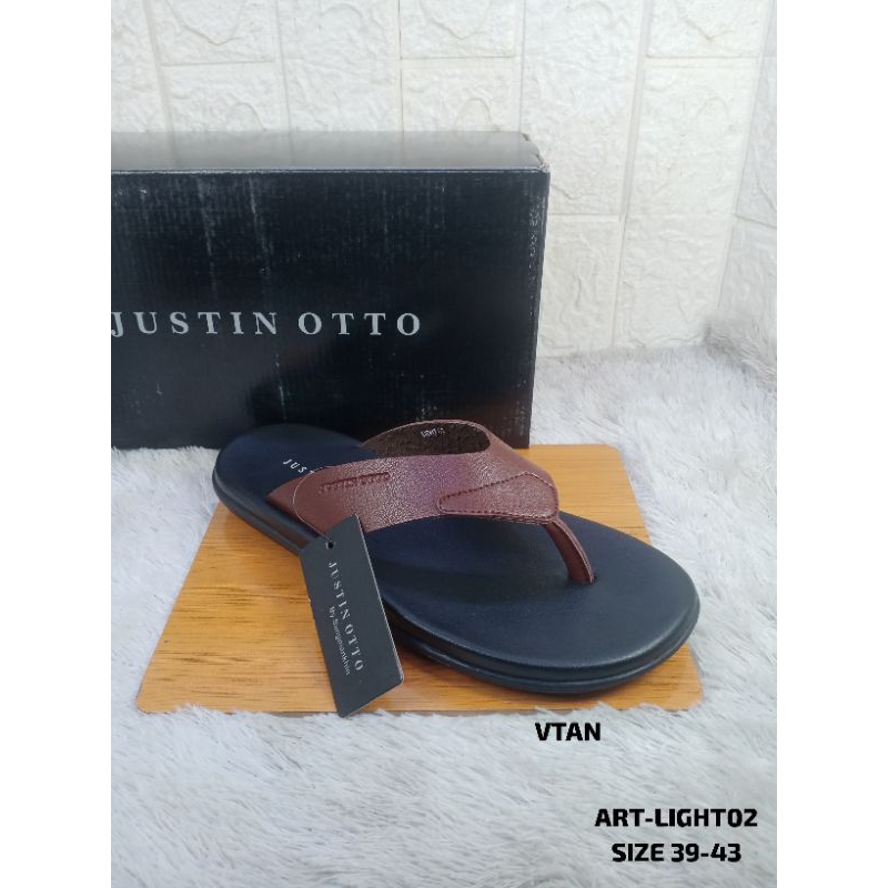 sandal kulit pria Justin Otto light02