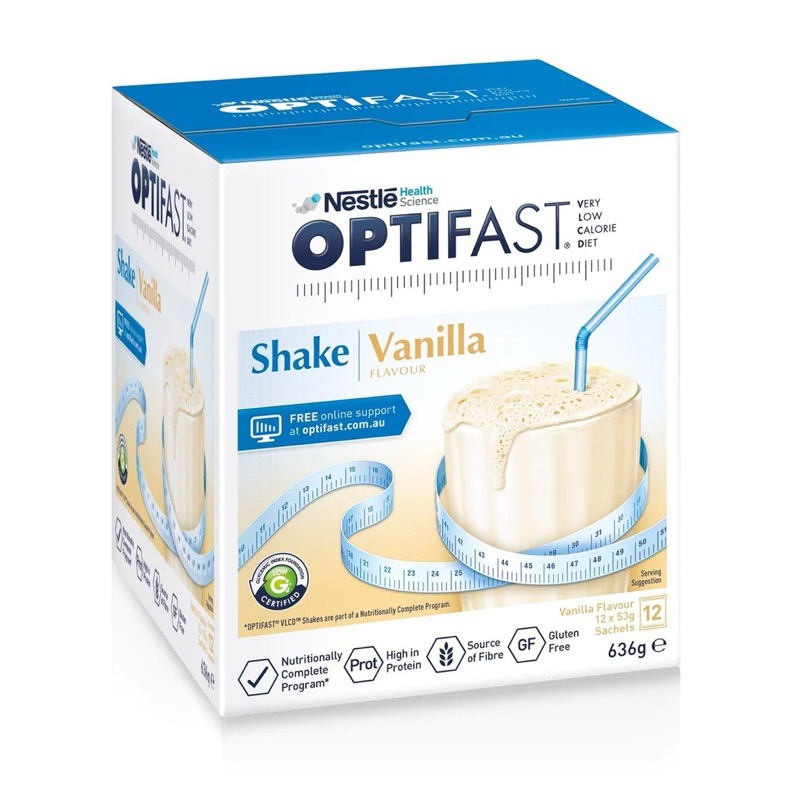 nestle optifast very low calorie diet shake replacement isi 12 sachet