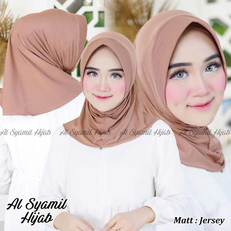 Hijab Sport Jersey Premium Putih Ukuran M - Nyaman Dipakai Sehari-hari (SPORTY)