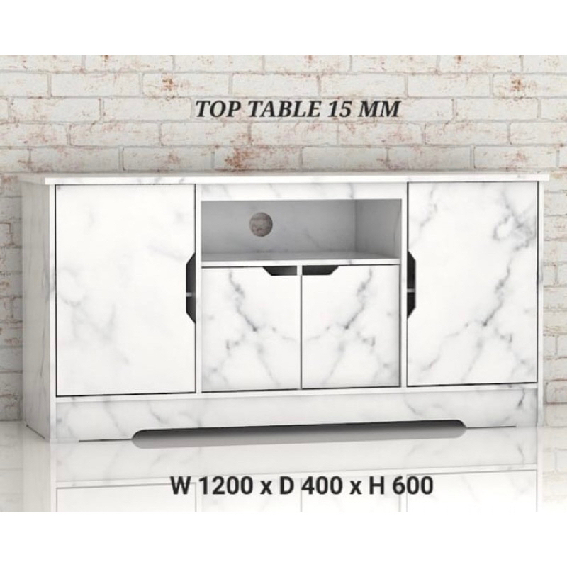 meja tv minimalis no kaca