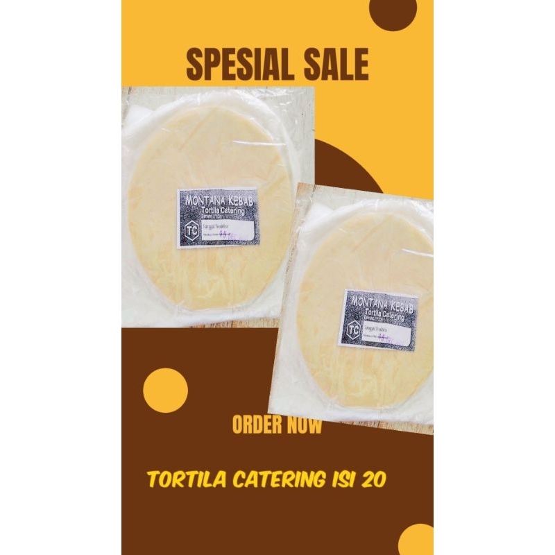 

Tortila catering ukuran 17cm merk Montana
