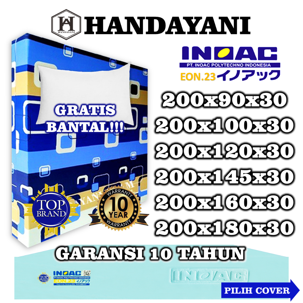 Kasur Busa Inoac 200x180x30 200x160x30 180x200x30 160x200x30 180x200 - 200x90x30cm