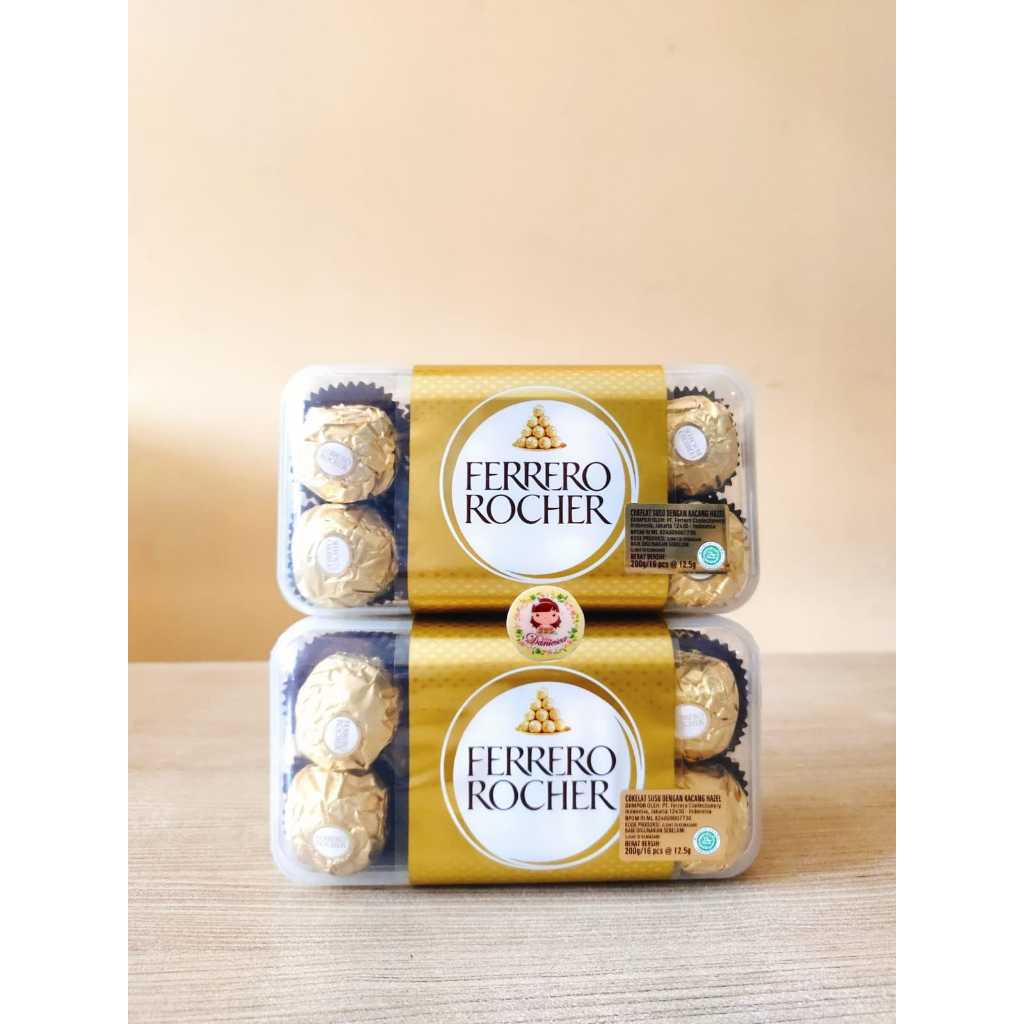 

Coklat Import I Ferrero Rocher T16 Coklat Susu Dengan Kacang Hazelnut Isi 16 Pcs ( SCP )