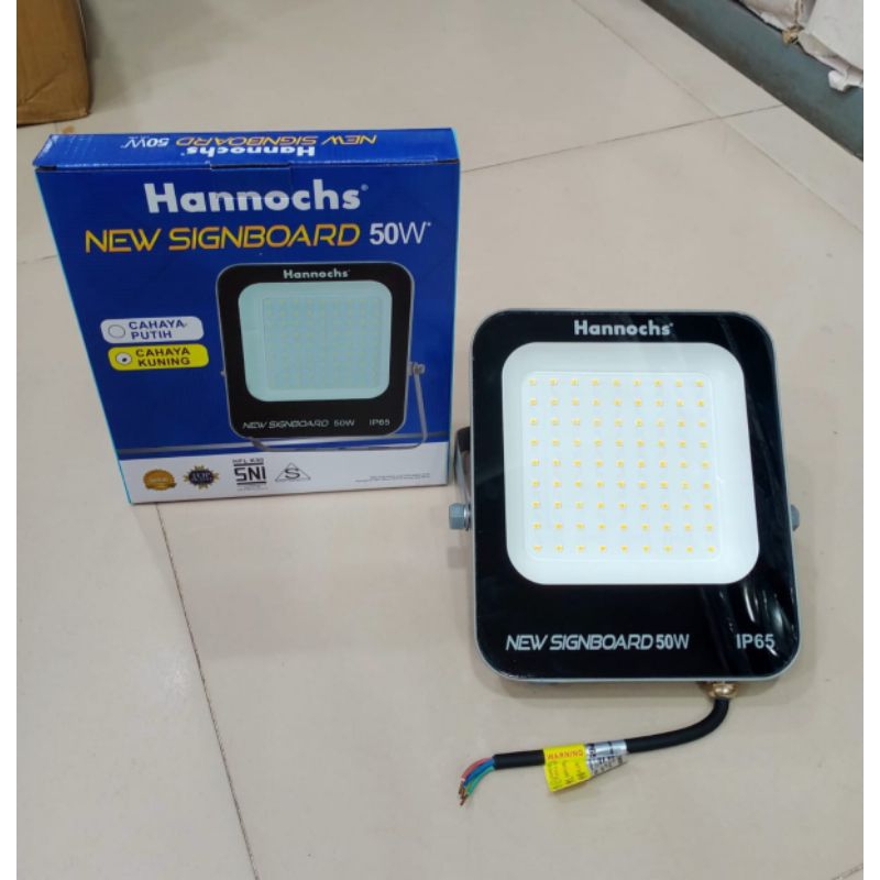 Lampu sorot LED Hannochs 50watt signboard New