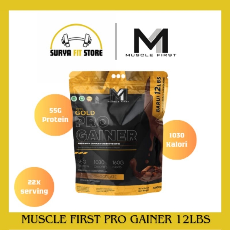 Muscle First Pro Gainer 12 Lbs Mass Gainer Penambah Berat Badan