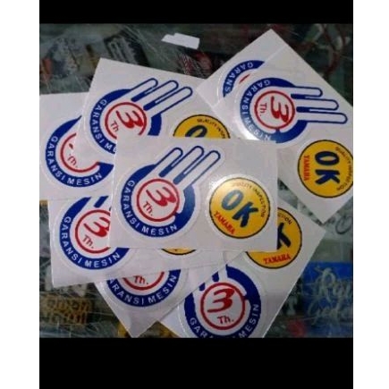 STIKER GARANSI 3 TAHUN OK  YAMAHA