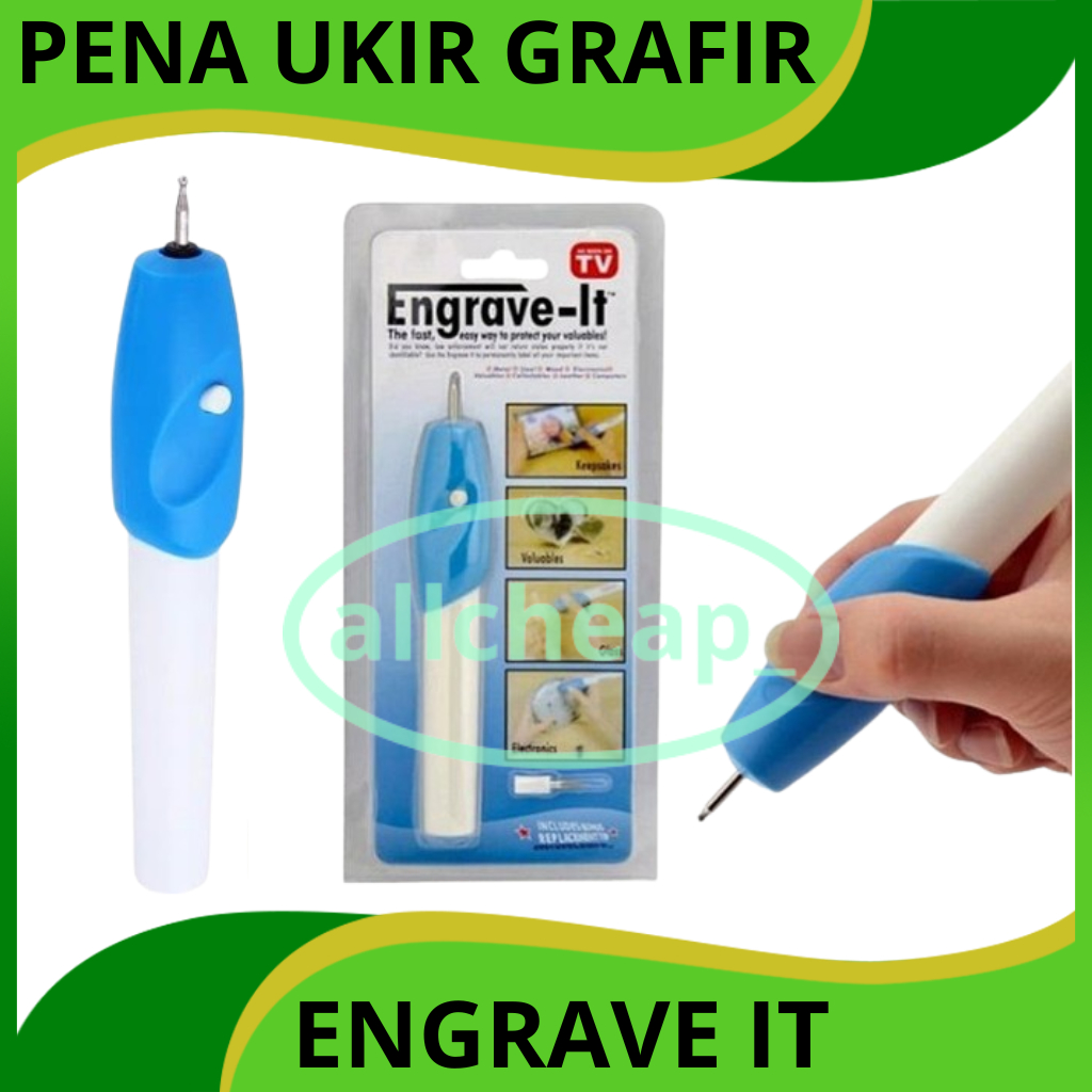 

DM - Alat Ukir Elektrik Engrave It Pena Grafir + Mata Ukir Cadangan