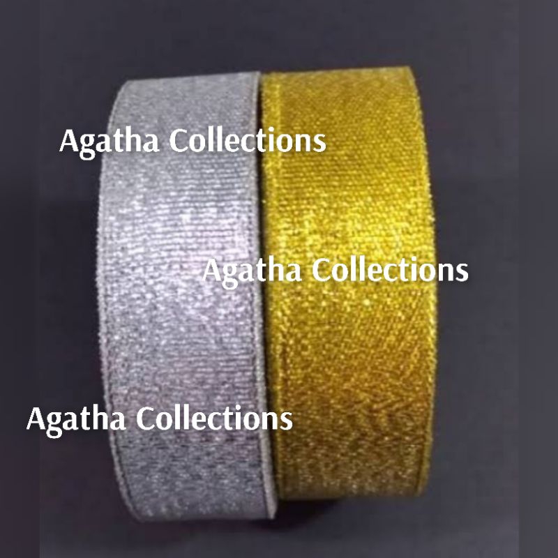 

pita emas dan perak ukuran 1"(25mm) per rol isi -+20yrd