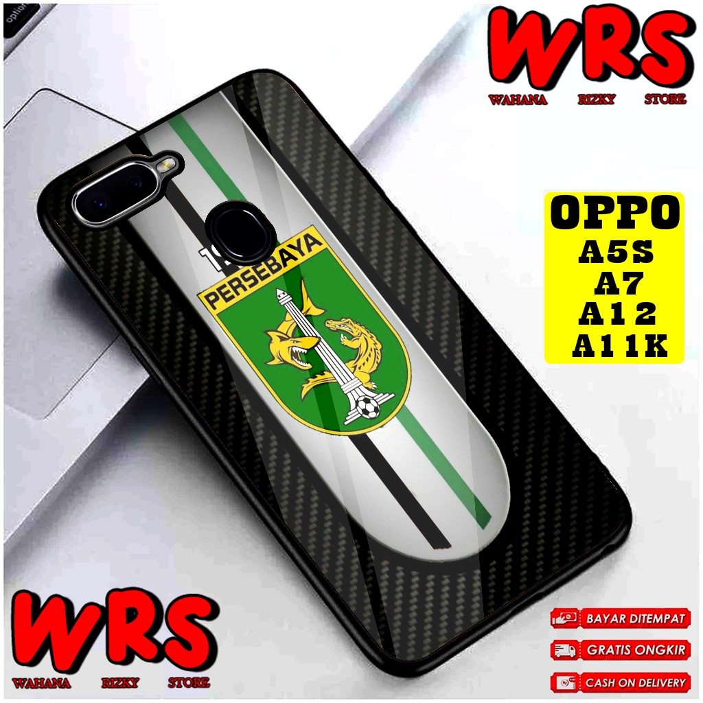 Case  OPPO A3S A1K A5S A7 A11K A12 A5 A9 2020 Motif CLUB BOLA PERSEBAYA Case Karakter,Anime,Abstrak,