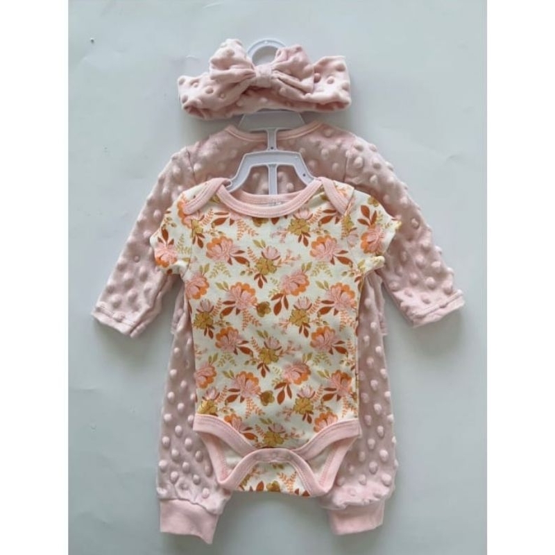 Set Jaket Bandana Bunga Orens Brand PAYIFANG