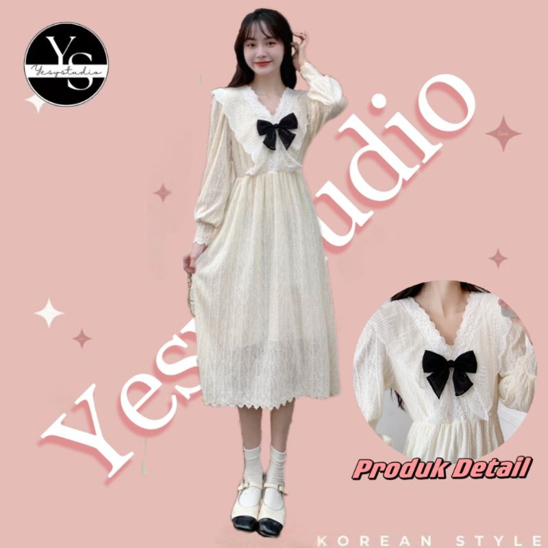 【BIGSIZE GIRL】HIJAB FRIENDLY DRESS MAXI RENDA KASUAL KOREA VINTAGE