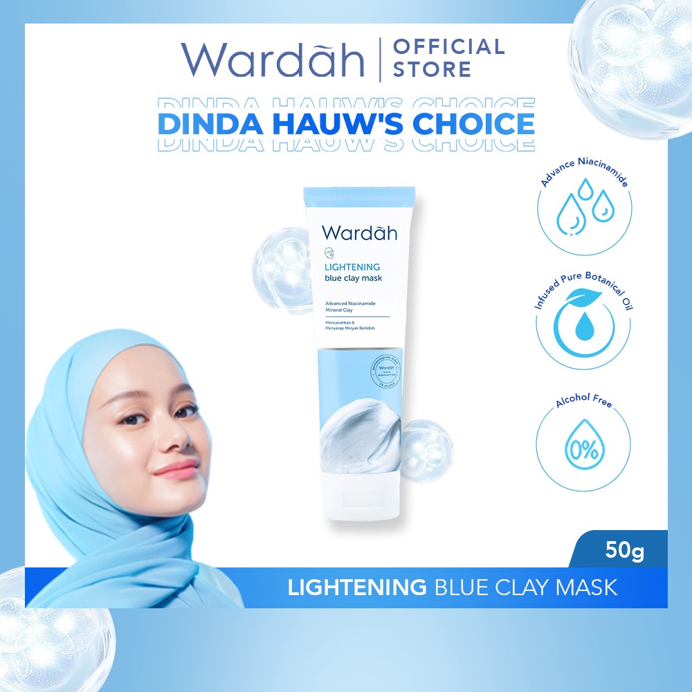 WARDAH Face Mask Indonesia / Masker Wajah / Crystal Secret / Lightening / Acnederm / C-Defense / Ren