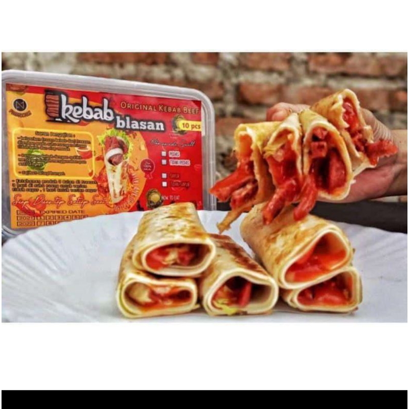 

Kebab Blasan Original Kebab Beef isi 10pcs