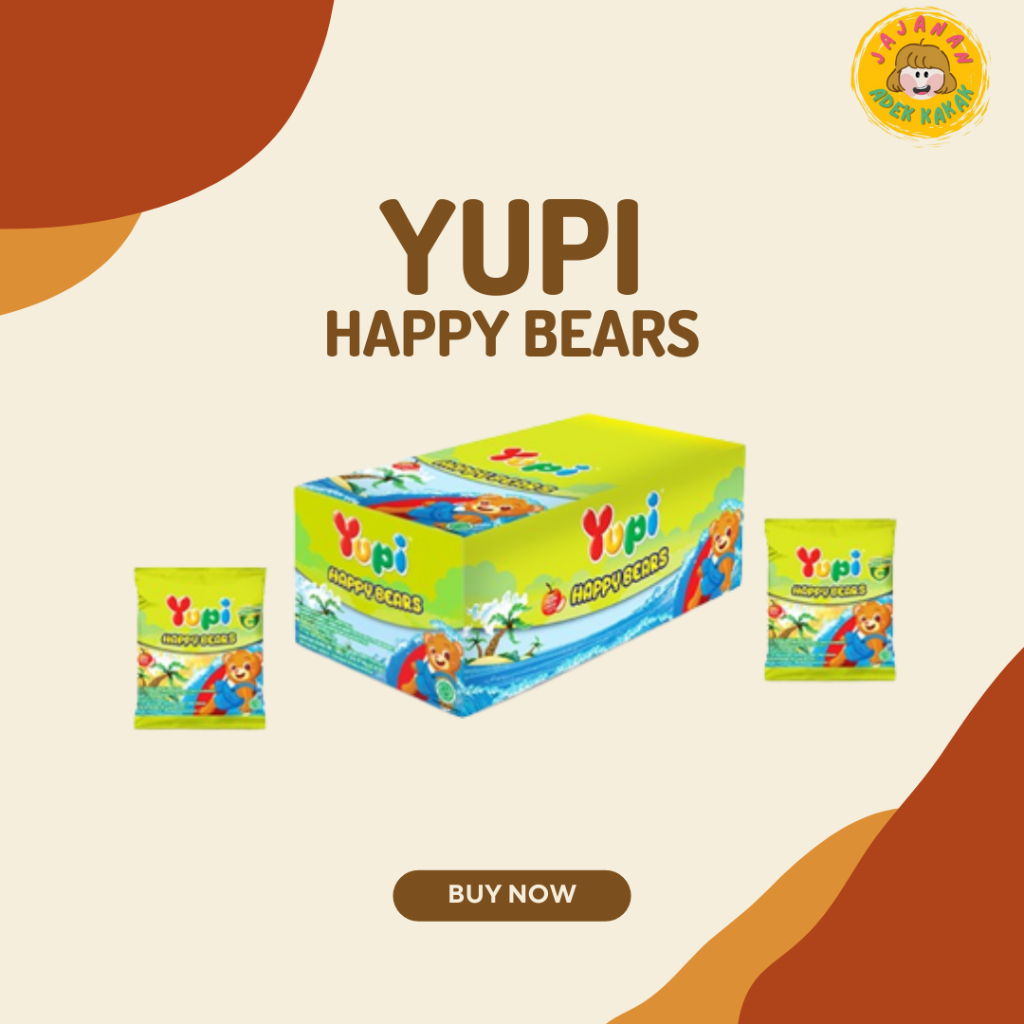 

[1 BOX] Yupi Display Box 12pcs x 12gr [9 Rasa] Happy Bears | Zugi Zagi Zug | Rolleto | Calci Bean | Chibi Gummy | Just For Fun | Gummy CDZ | Beat Me | Vegasaurus