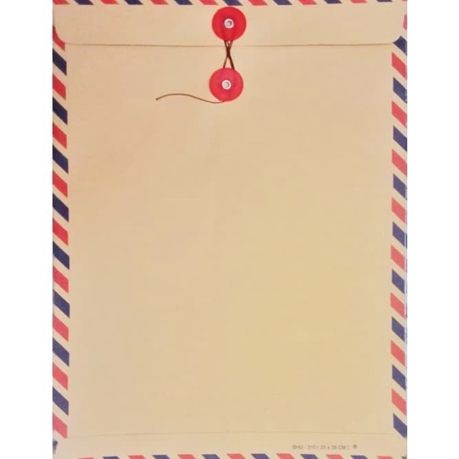 

KODE P5S2 AMPLOP COKLAT FOLIO TALI AIRMAIL 31 5 Pcs