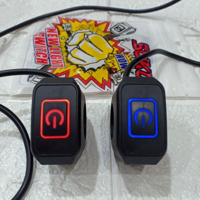 saklar on off LED lampu saklar on off saklar stang on off waterproof universal beat crf KLX Vixion d