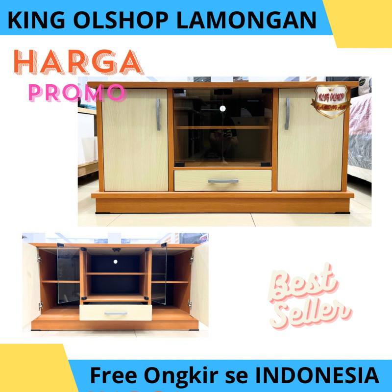 Rak Tv Datar Minimalis Kaca [LAMONGAN]