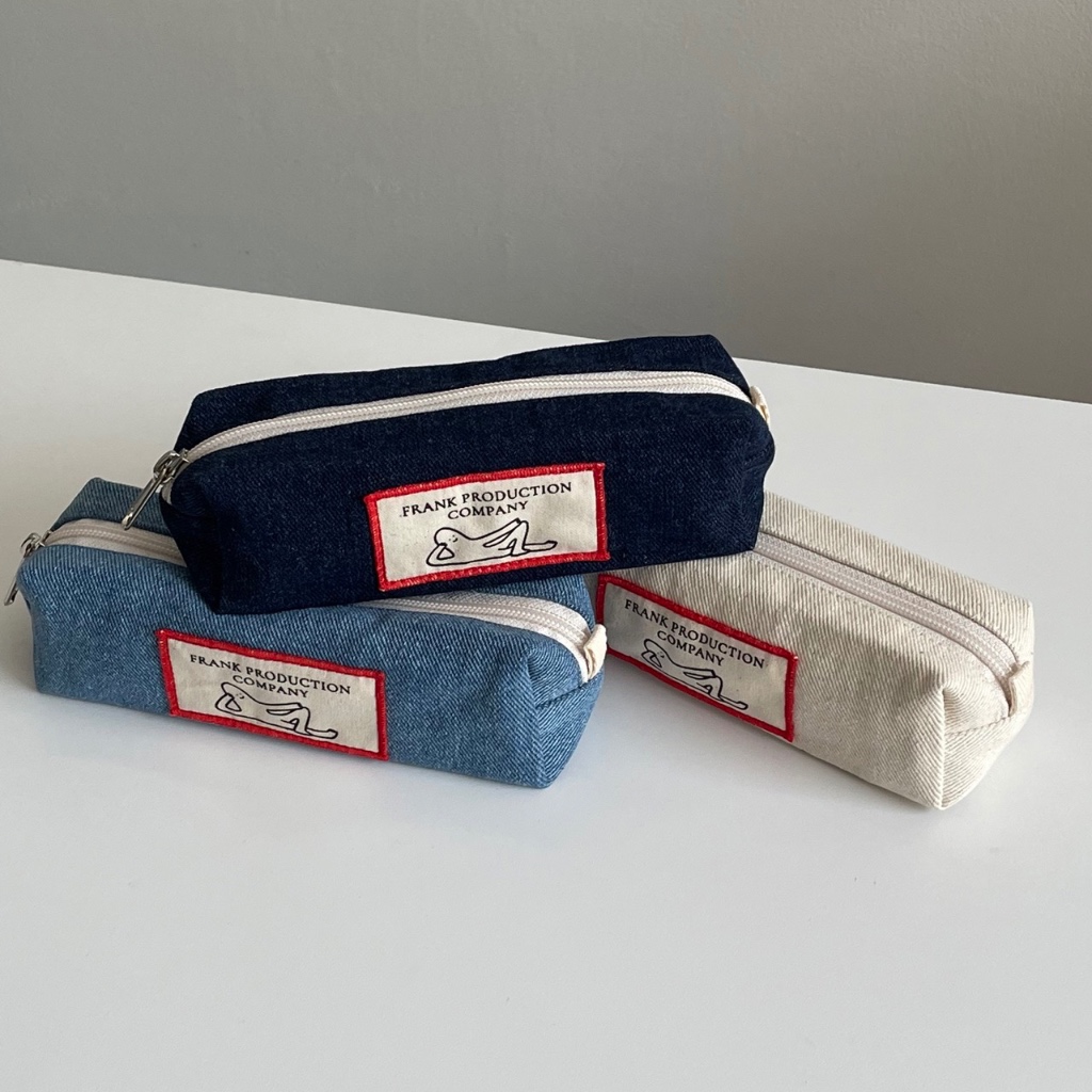 

Frank Denim Pencil Case Vol. 2 by September Spring Tempat Pensil Pouch Canvas Kanvas