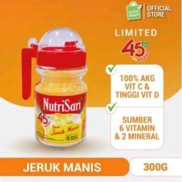 

Nutrisari Jeruk Manis Pitcher 300 gram ( Botol Kaca )