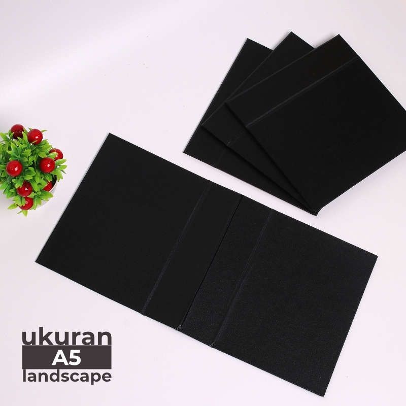 

READY TATAKAN KALENDER MEJA KERTAS LINEN HITAM KALENDER DUDUK HARD COVER