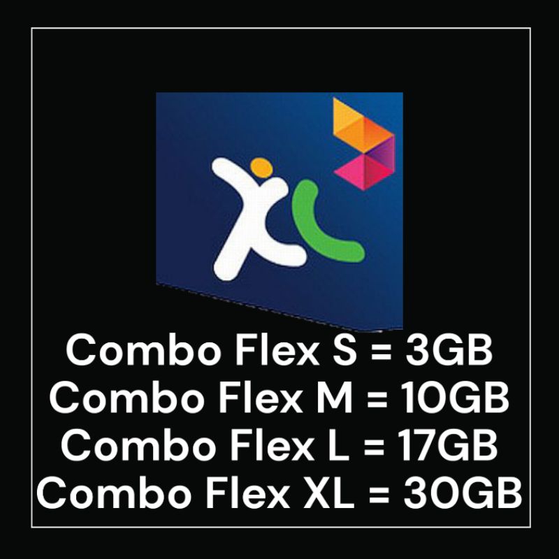 Kartu Perdana XL Combo Flex 3,5GB/10GB/17GB/30GB