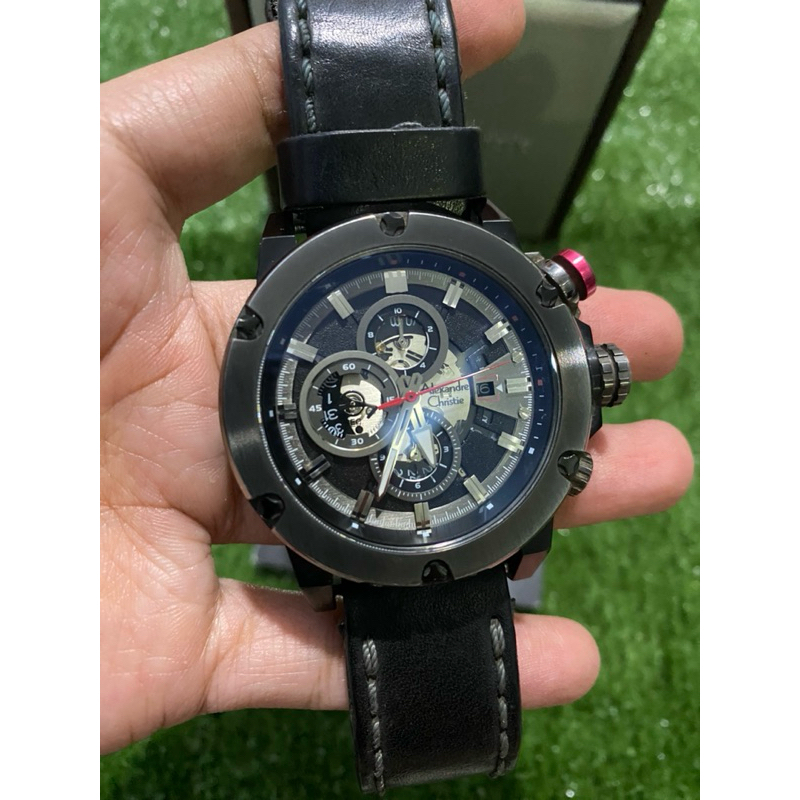 Jam Tangan Pria Alexandre Christie 6491MC Original Second