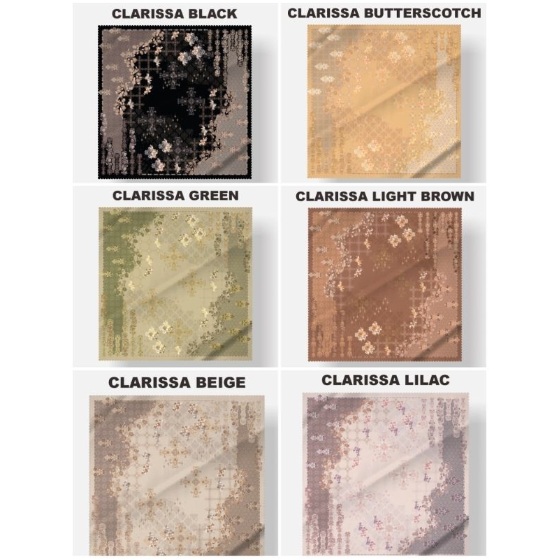 Motif Clarissa Hijab custom nama logo brand sendiri bahan voal ultima ultrafine jilbab kerudung voal