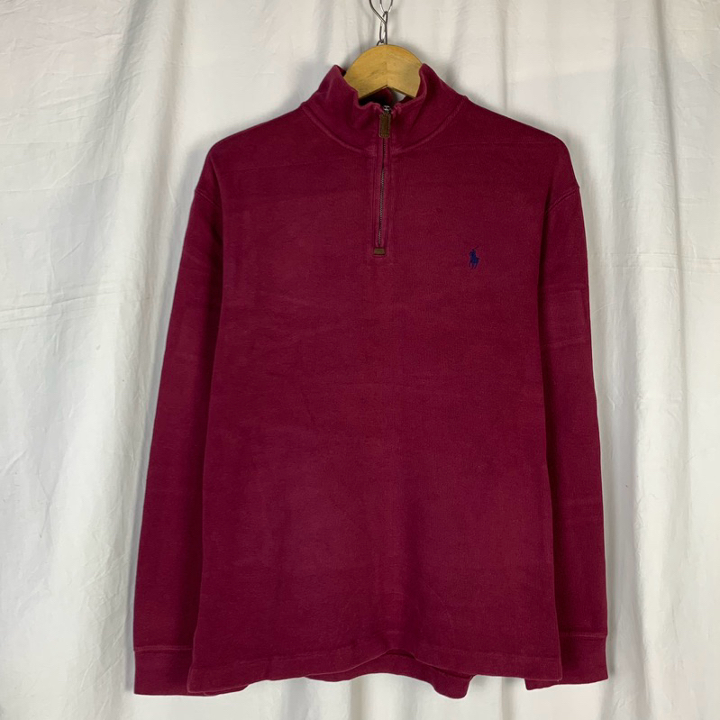 polo ralph lauren half zip sweater crewneck