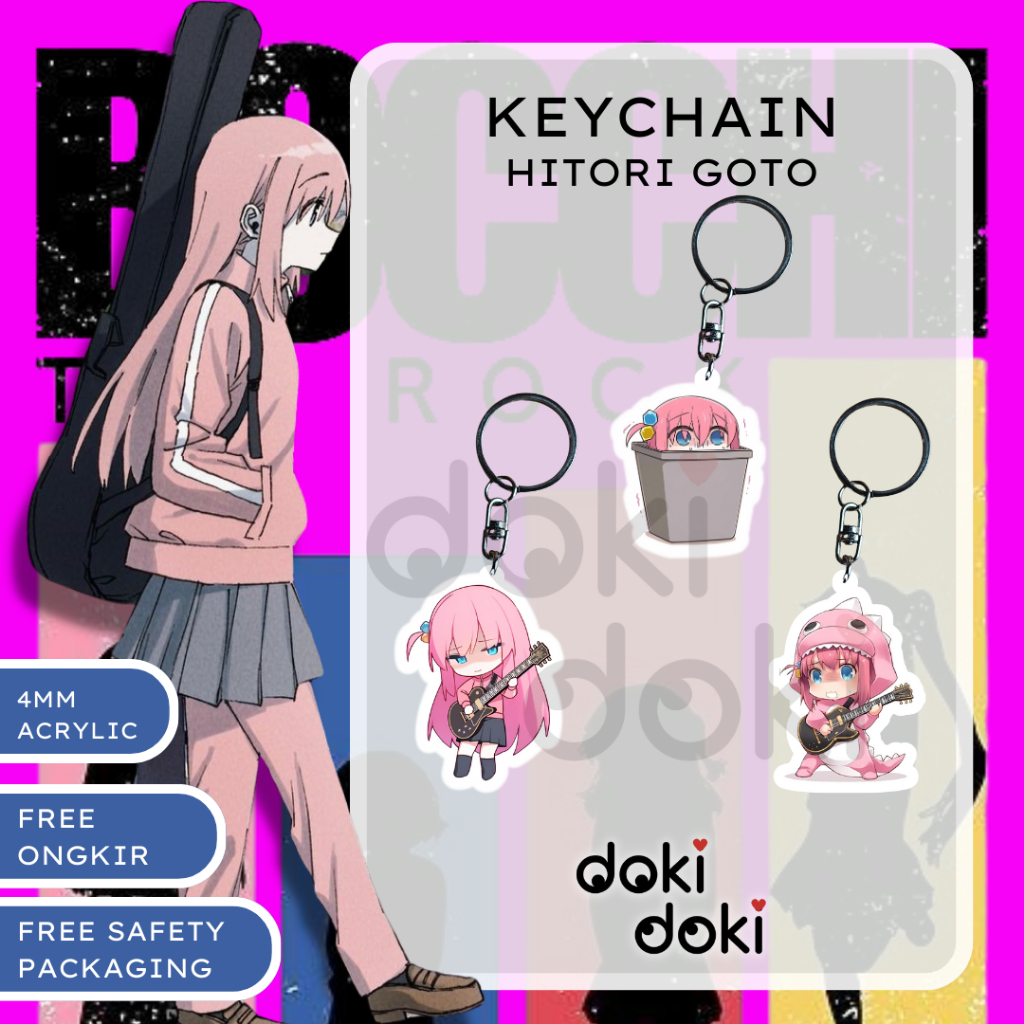 GANTUNGAN KUNCI KEYCHAIN ANIME HITORI GOTO BOCCHI CHAN BOCCHI THE ROCK