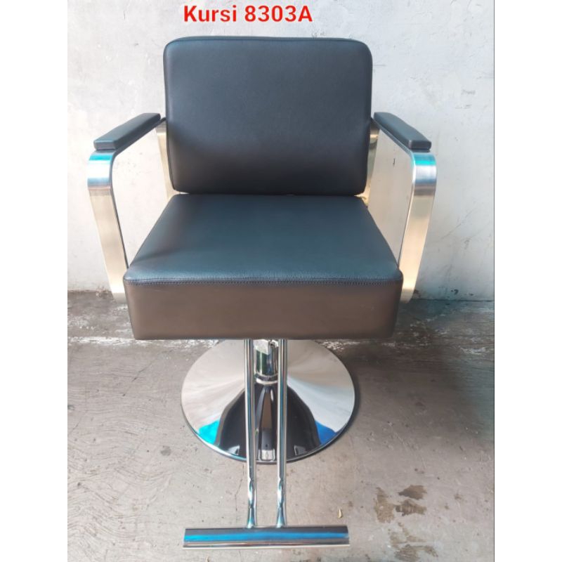 Kursi Barber shop Hidrolik/Kursi Salon Hidrolik Dengan Bahan Kaki Stenlis Import