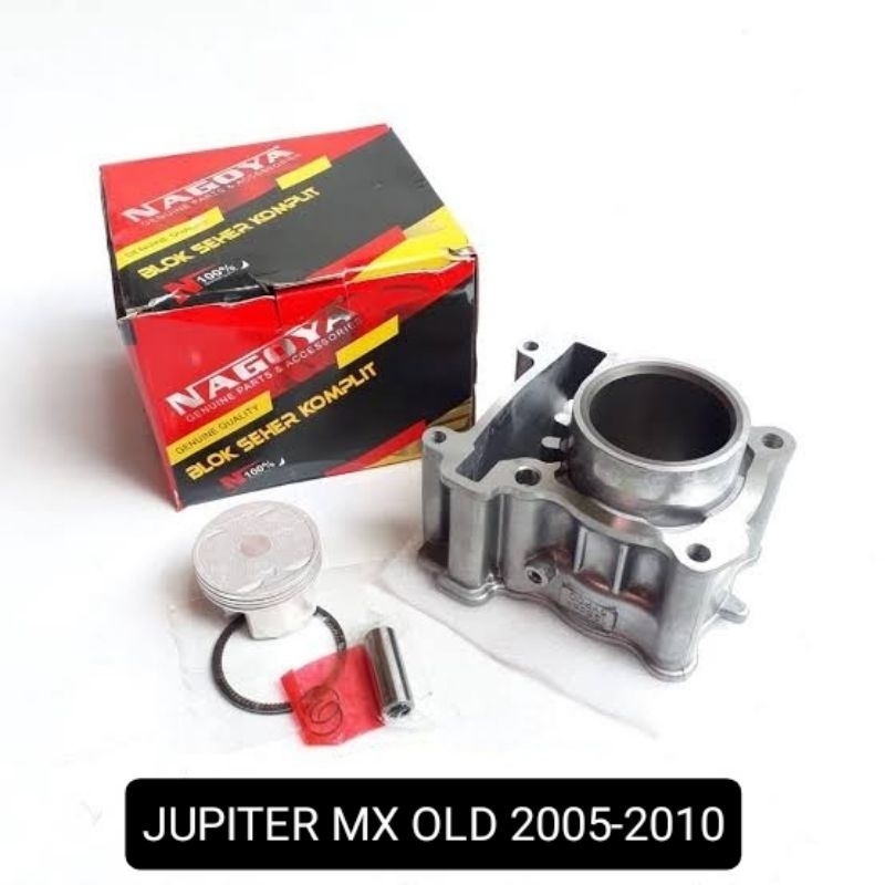 BLOK BORING KOMPLIT PISTON SEHER JUPITER MX OLD 2005 2006 2007 2009 2010 - ORIGINAL NAGOYA.    MX NE