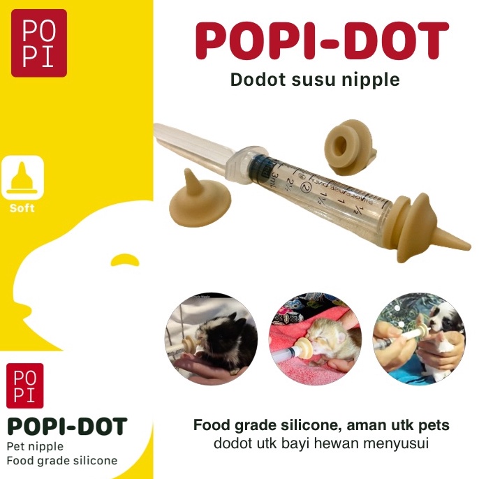 Murah banget POPIDOT PET NIPPLE kitten dot bayi hewan kucing anjing kelinci otter dll 43