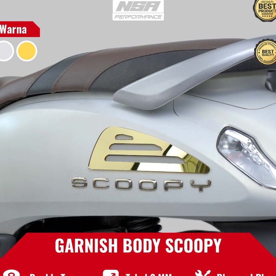 Terlaku AKSESORIS SCOOPY GARNISH BODY SAMPING ALL SCOOPY 216223 VARIASI MOTOR KEREN SCOOPI EMBLEM AK