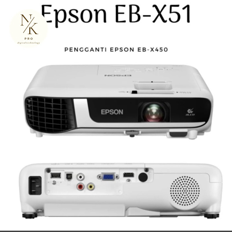 Epson Eb x51 / Proyektor epson eb x51 3800 lumens XGA