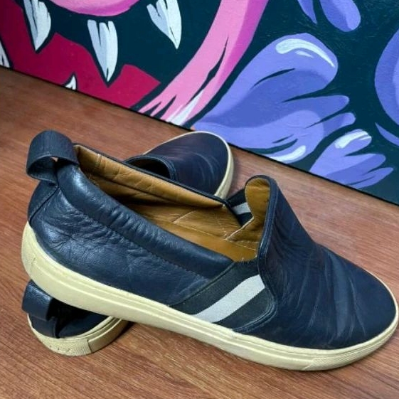 Sepatu Slip On Second Bally Tag Panjang insole 27,5 Size 43