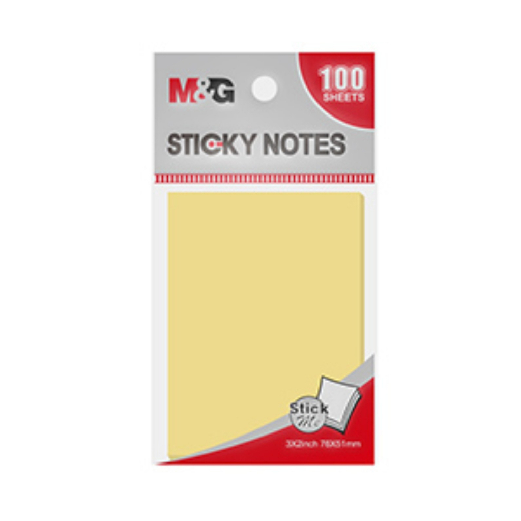 

TBMO M&G STICKY NOTES 3X2`100S YELLOW COLOR 76X51MM - 106215/YS-66 / Sticky Note