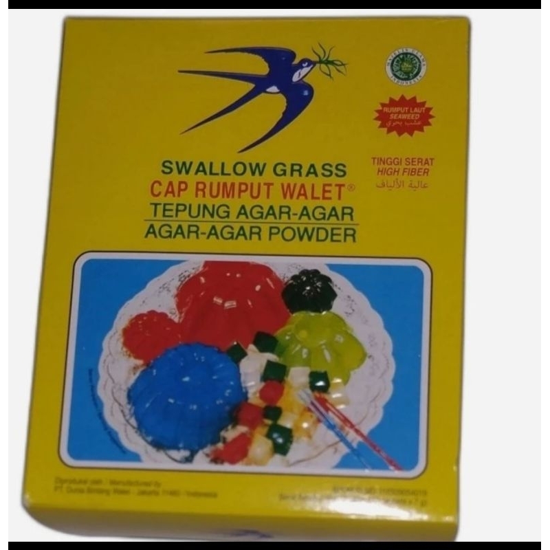 

Cap Rumput walet tepung agar agar 7 gram