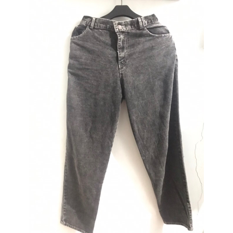 JEANS BOYFRIEND BLACK SNOW