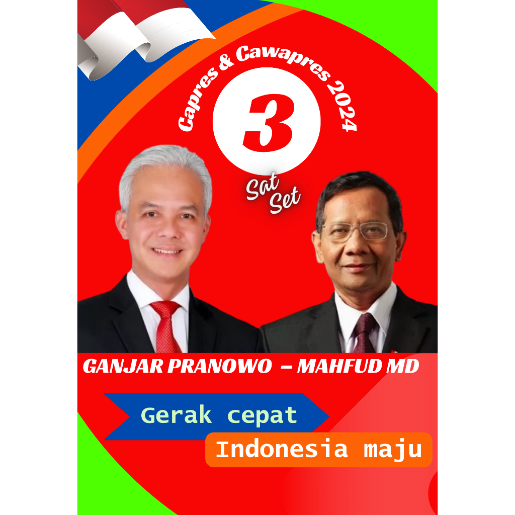 

Sticker/Stiker Capres dan Cawapres 2024 Ganjar Mahfud MD