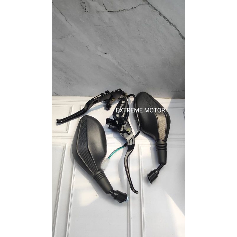 paket promo hemat handle master rem tabung oval model RCB plus spion honda clik universal motor vixi